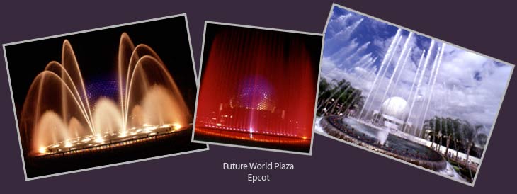 Epcot's Fountains in Futureworld Plaza