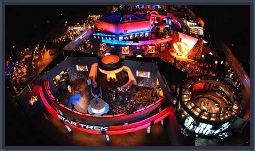 Star Trek-aerial view of exhibits